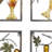 Metal Wine Multi Colored Wall Decor with Grapes Detailing Set