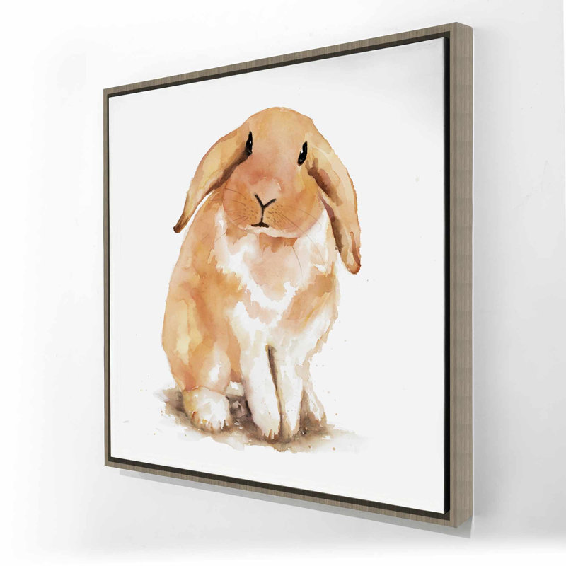 Lop-rabbit - Art pour enfants, toile encadrée