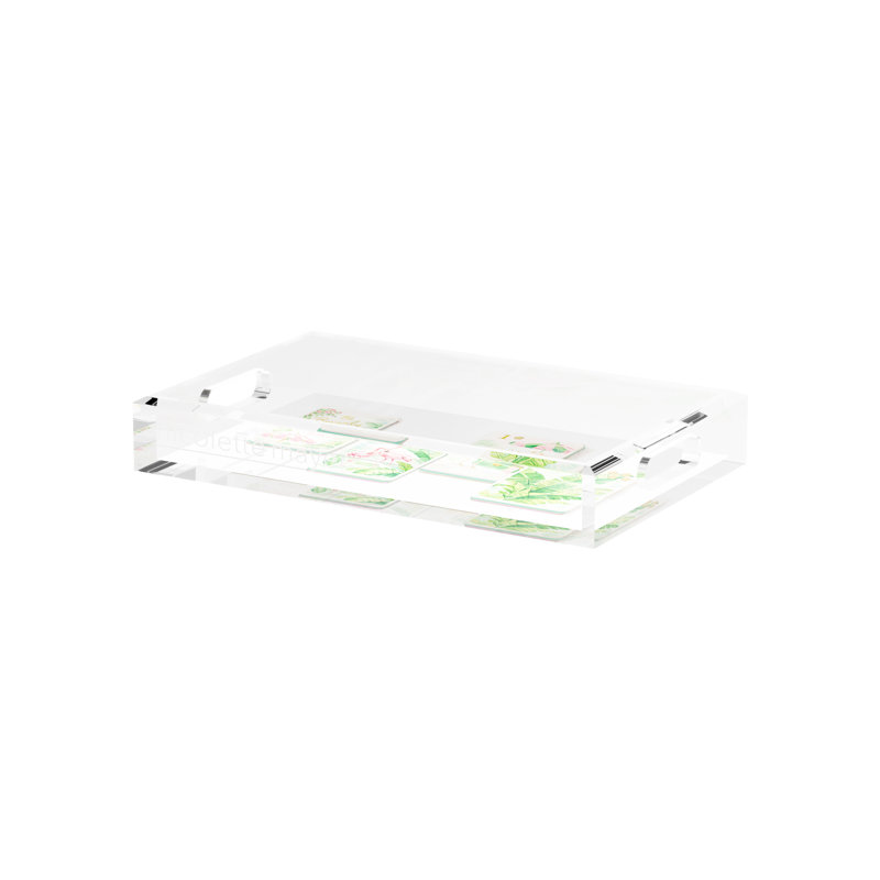 Decorative Tray, 2" H x 12.5" W x 7.75" D