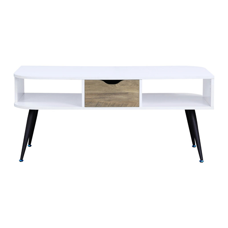 Table basse rectangulaire avec 1 tiroir de rangement