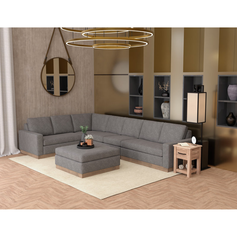 Wooden Frame & Base, Armless Chair, Iron Grey