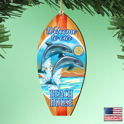 5'' Handmade Wood Shatterproof Holiday Shaped Ornament
