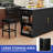 Multifunction Rolling Kitchen Island, Mobile Kitchen Cart With Drop Leaf Bar Table and 2 Bar Stools-125619589