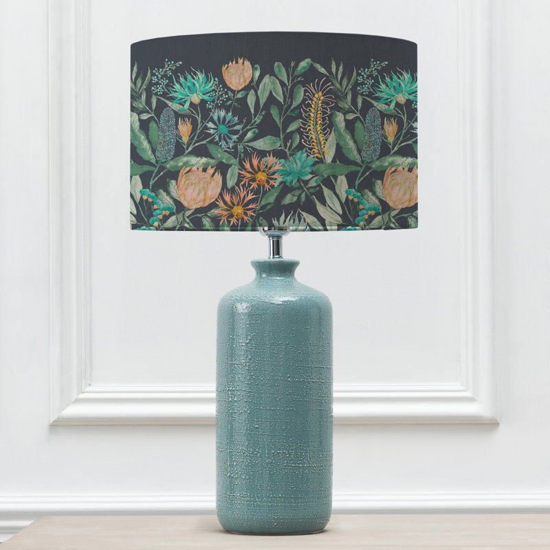 Fortazela Ceramic Table Lamp, Blue