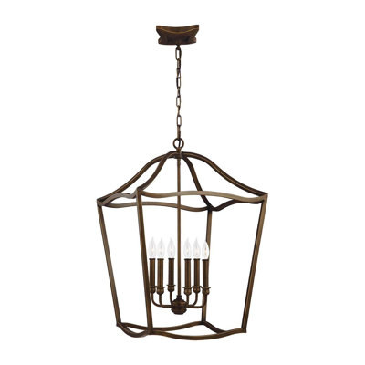 Varnum 6 - Light Brass Lantern Pendant