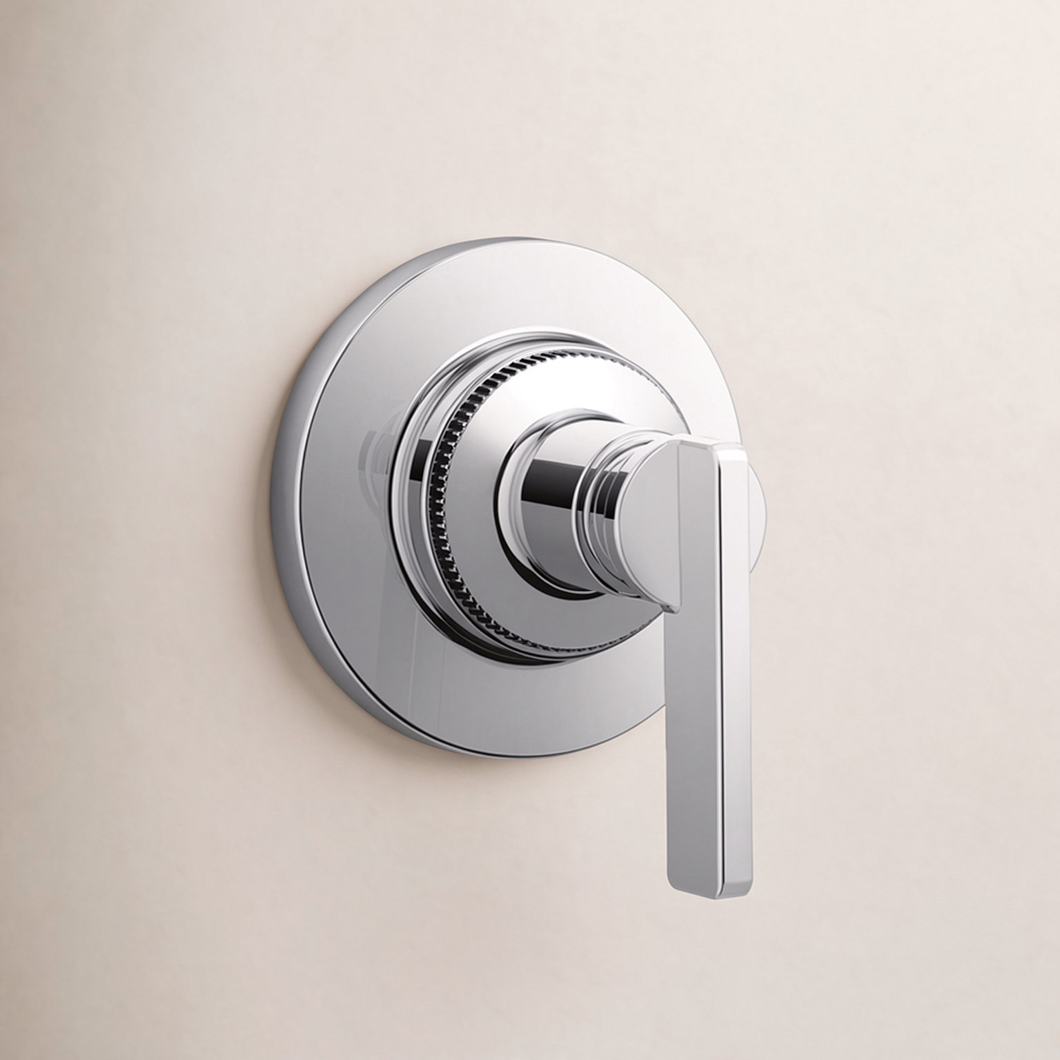 Castia Transfer Valve Trim with Lever Handle, Polished Chrome