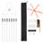 Chimney Sweep Kit, 23 ft Maximum Extendable Length Chimney Brush, Chimney Cleaner Sweeper with Dual Brush Heads, Brush & Goggles, Fireplace Cleaning Tool for Square, Rectangle, Arch Chimneys-119918135
