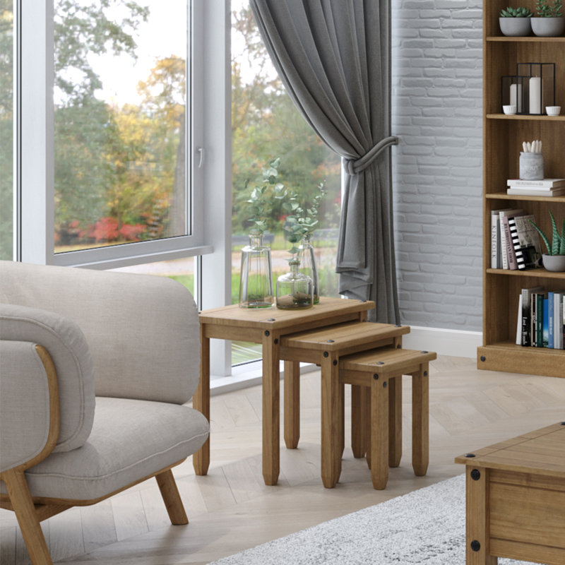 Tables gigognes en bois massif Bardwell