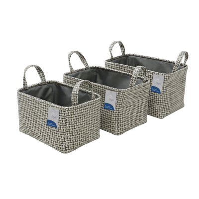 JVL Fabric Decorative Basket