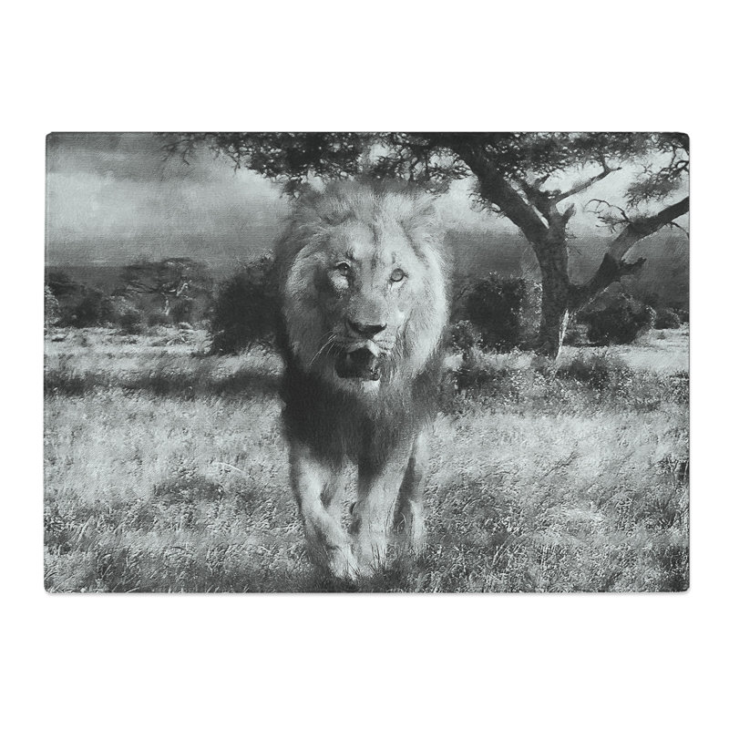 Lion Vol.5 Painting Chopping Board, 0.4cm H x 20cm W x 28.5cm L