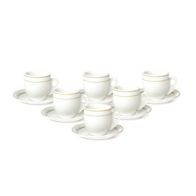 Porcelain Espresso Cup and Saucer