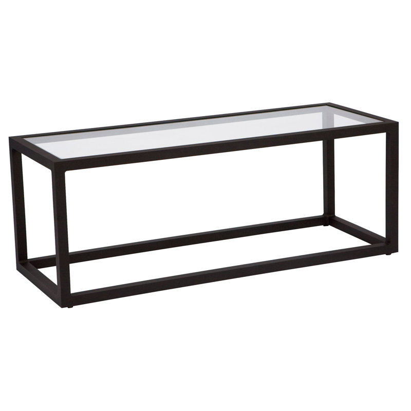 Woodard Coffee Table With Glass - Thumbnail 2