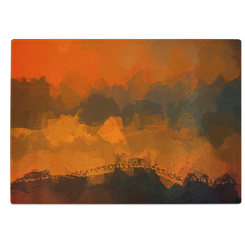 Glass Hills in Tuscany Italy in Abstract Chopping Board, 39 cm W x 28.5 cm L