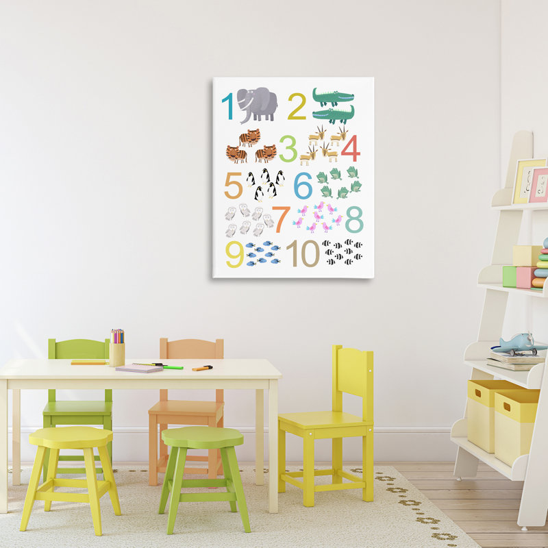 Kid's Counting Animals, toile par Carla Daly