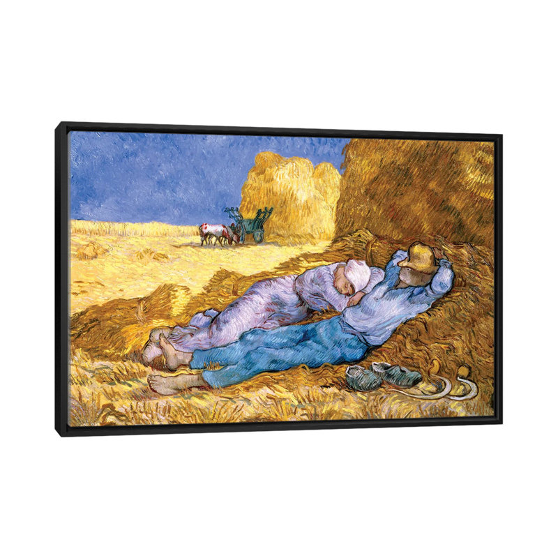 «Noon or the Siesta, After Millet, 1890» par Vincent van Gogh, reproduction sur toile, H 18 po x l 26 po x P 1,5 po