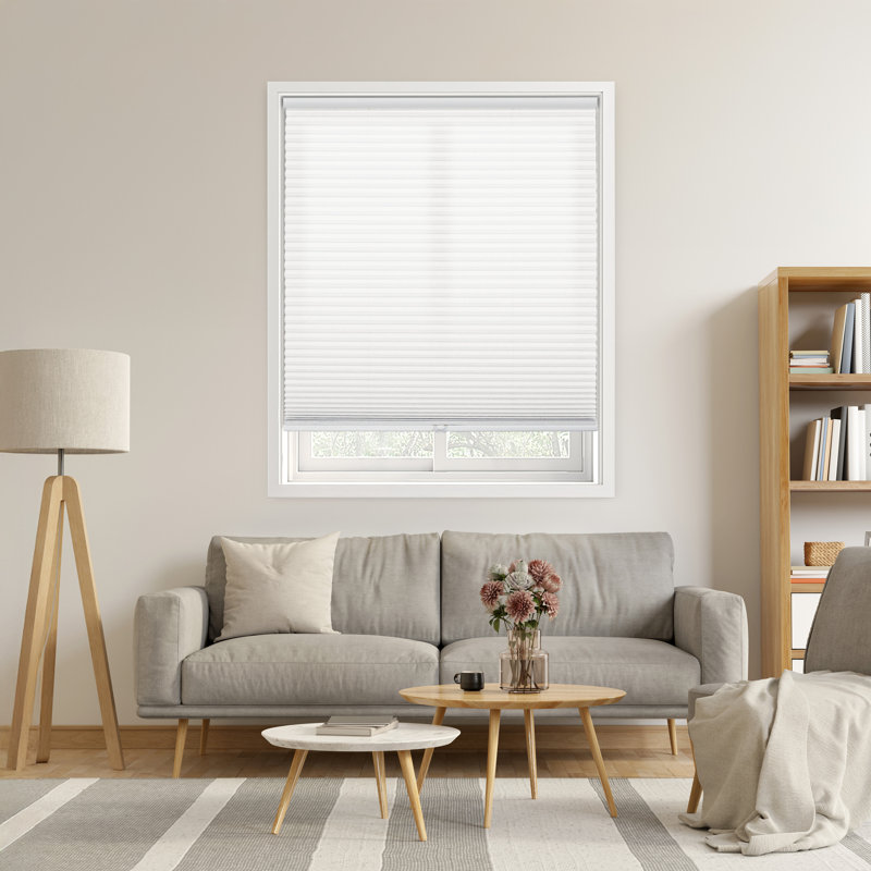 Store alvéolaire semi-transparent sans fil 1,5 po EcoHome, Blanc, L 41,5 po x L 42 po