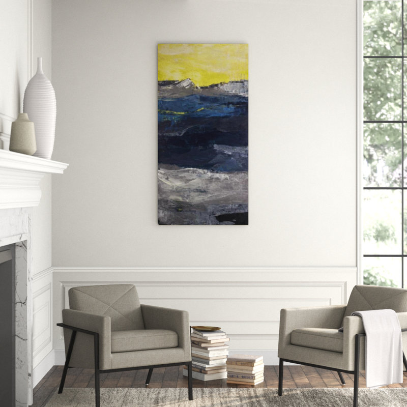 Terra Firma VI Painting by Kyle Goderwis, Knife Gel, 80" H x 36" W x 1.5" D
