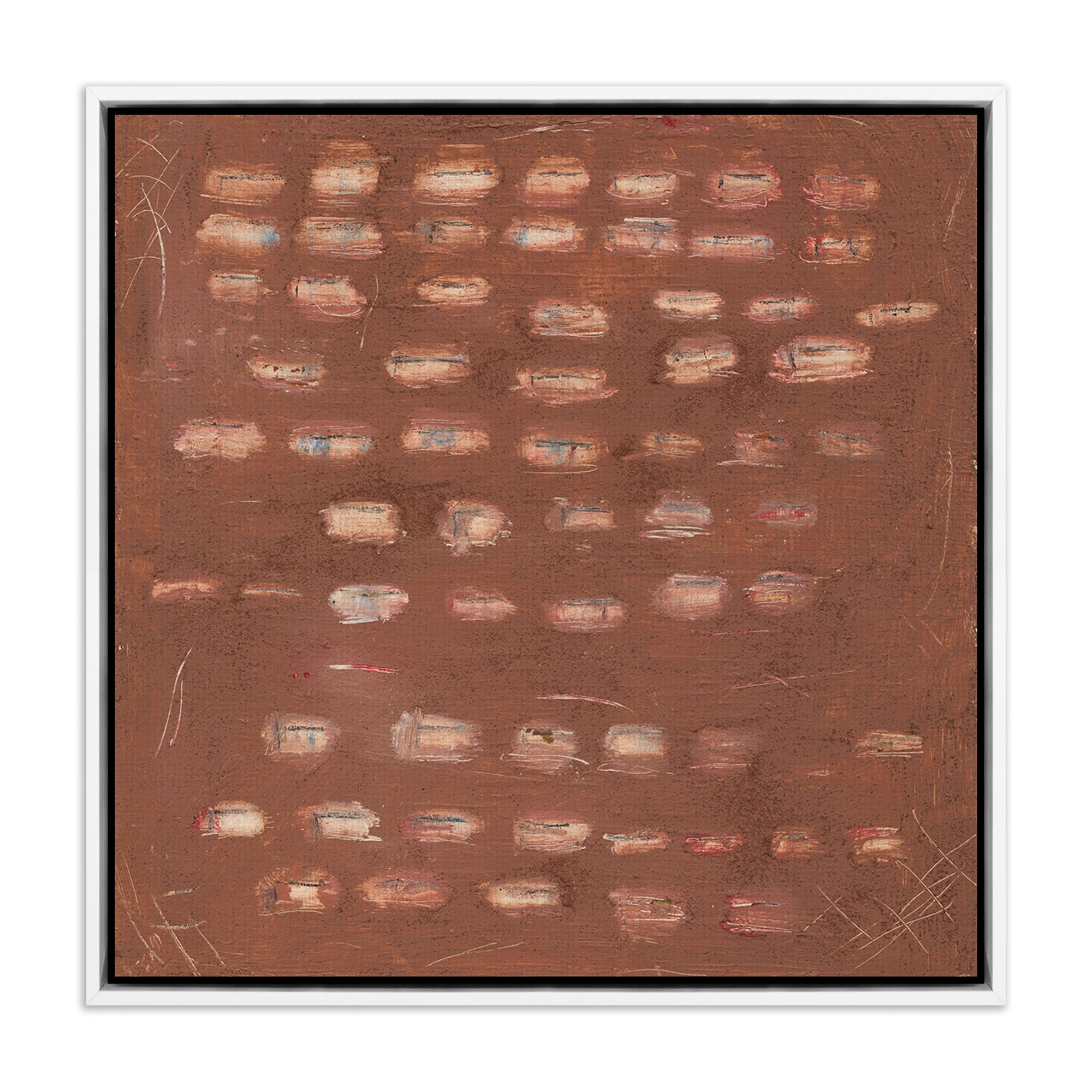 Cinnamon Kiss by Jamie Beckwith, White Maple Framed, 48" H x 48" W