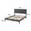 Beda Upholstered Bed Frame with Padded Tufted Headboard-1224601638-1224601637