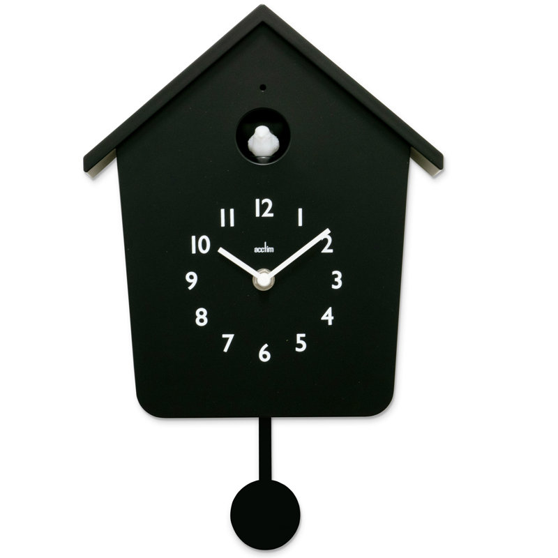 Casper Cuckoo Wall Clock, Black