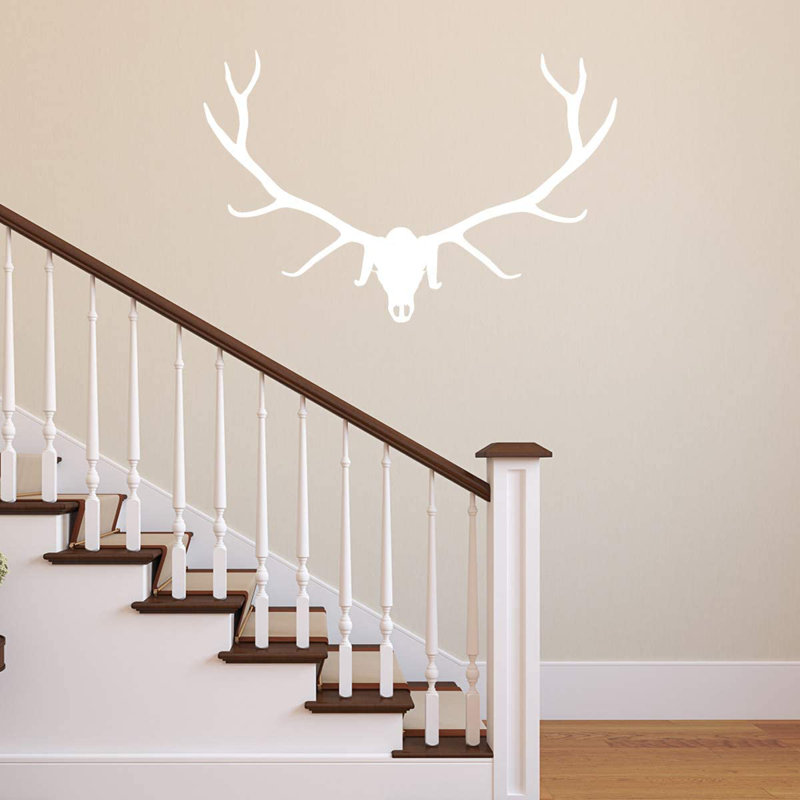 Animals Wall Decal, 18" H x 24.5" W, White