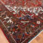 Tapis rouge rectangulaire en laine noué à la main 7 pi 10 po x 10 pi 6 po Heriz Collection Rectangle
