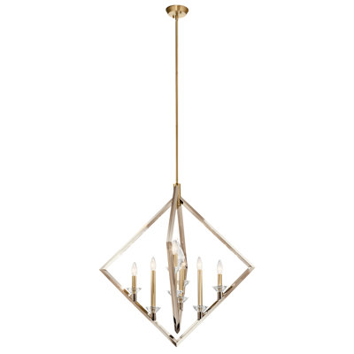 8 - Light Geometric Chandelier