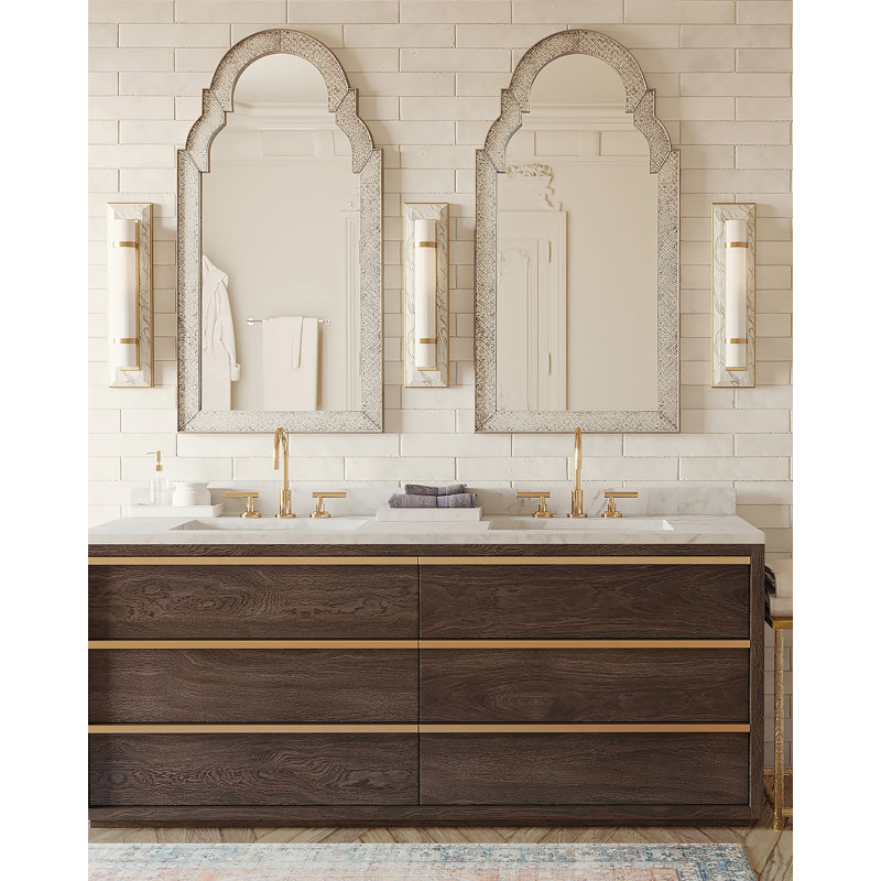 Bruneau 1 - Light Flush Mounted Sconce, Natural Alabaster/Antique Brass