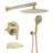 Ceiling Rain Shower System With Tub Spout Shower Faucet Set 12 Inch Shower Head And Handheld Shower Trim Kit-125522685