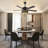 52"crystal Ceiling Fan Fandelier With Lights -black Modern Outdoor Fans With Remote Control-27915172-27915168-27915169