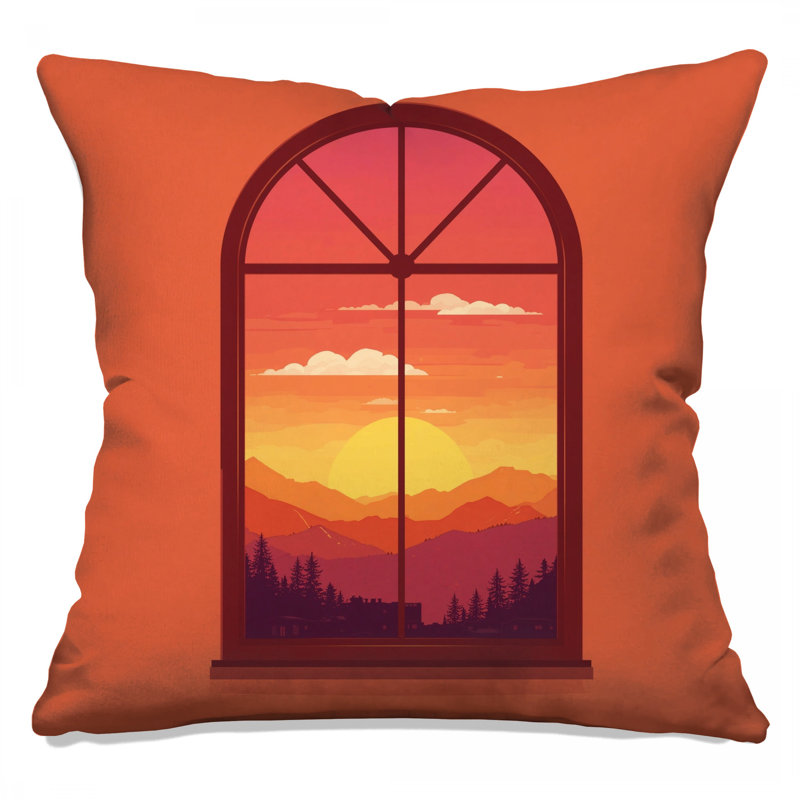Coussins décoratifs Sunset, 16 x 16 pouces