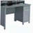 Classic Office Desk with Storage, Grey