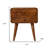 22" Chestnut Solid Wood Two Drawer Nightstand
