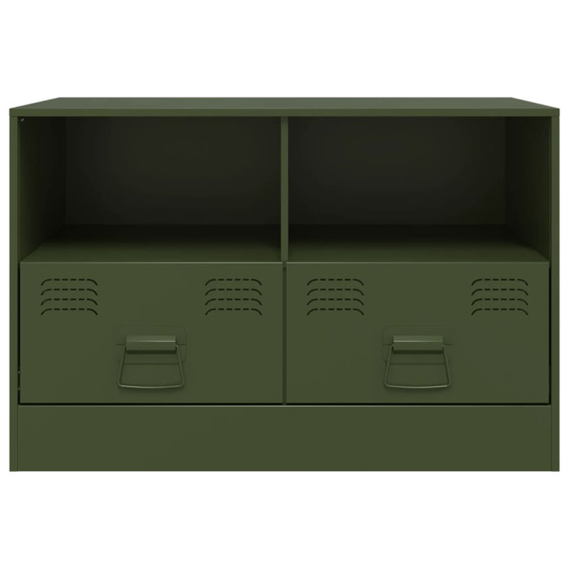 Antwann Unfinished TV Stand for TVs up to 24", Olive Green, 67cm
