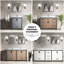 Meuble-lavabo gris foncé 30 po X 22 avec miroir 28 et armoire de rangement extensible-121054506