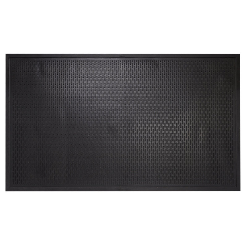 Envelor Black 3x5 Rubber Non-Slip Entrance Mat
