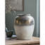 Vase rond en céramique brun Sienna-650993407