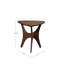 Table d'appoint triangulaire en bois de pacanier, rehausse la sophistication de la pièce