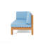 Banc de coin gauche X-Back, bleu