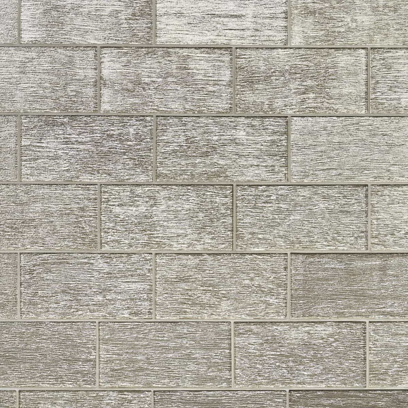 Veda 4x9 Polished Glass Subway Tile, Gold