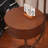 Solid Wood+Iron+Fabrics Round Floor Lamps-1124099250