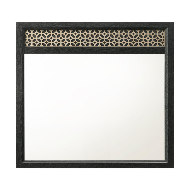 Commode miroir noir