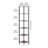 67.5" H x 11.2" W 6 Tier Corner Shelf Tall Corner Stand with LED Light Narrow Display Rack