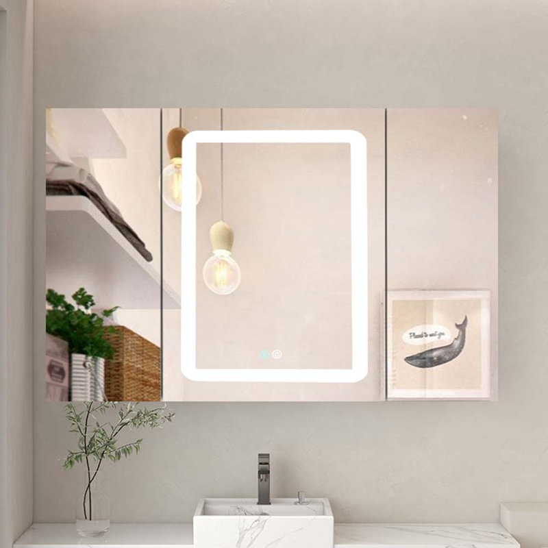 Armoire à pharmacie l 40,17 po et miroir H 30,17 po