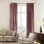 Rideau simple extra long et extra large en velours brillant de luxe