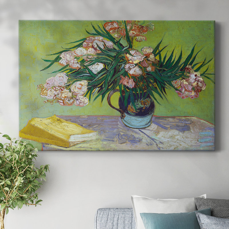 Oleanders-Toile tendue avec châssis, H 18 po x l 27 po