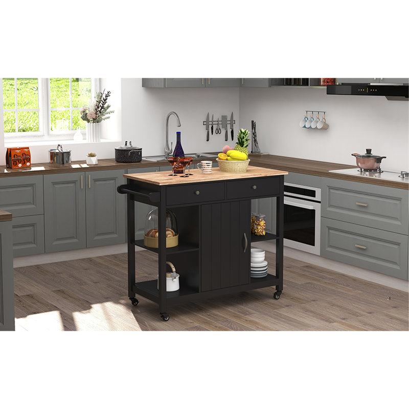 Kitchen Island, Black