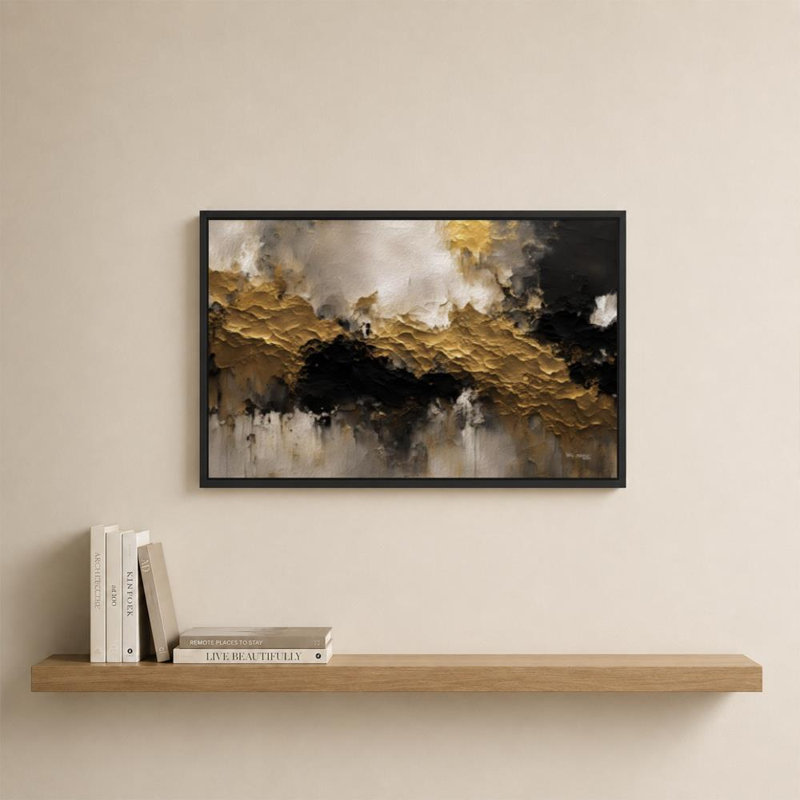 «Proverbs 22: 6 Walk with Christ» par Mark Lawrence, reproduction, H 21,5 po x l 33,5 po x P 2 po, Cadre flottant, Noir