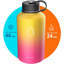 Bouteille d'eau isolée en acier inoxydable 64 oz.-70856555