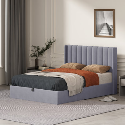 Lit plateforme avec rangement Daizia